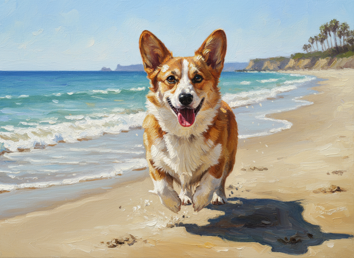 愛犬の肖像